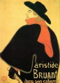 Aristede Bruand en Su Cabaret postimpresionista Henri de Toulouse Lautrec
